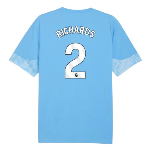 2025-2026 Man City Training Jersey (Light Blue) (Richards 2)