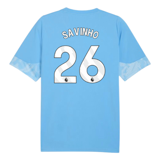 2025-2026 Man City Training Jersey (Light Blue) (Savinho 26)