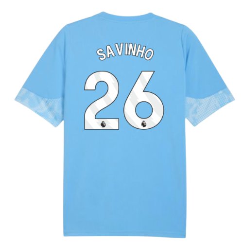 2025-2026 Man City Training Jersey (Light Blue) (Savinho 26)