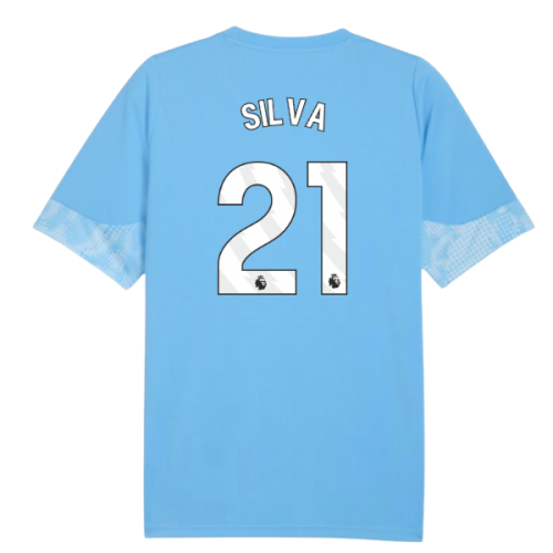 2025-2026 Man City Training Jersey (Light Blue) (Silva 21)