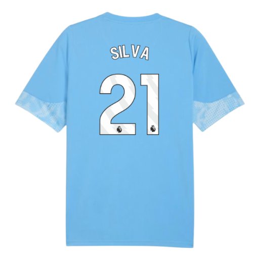 2025-2026 Man City Training Jersey (Light Blue) (Silva 21)