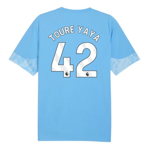 2025-2026 Man City Training Jersey (Light Blue) (Toure Yaya 42)