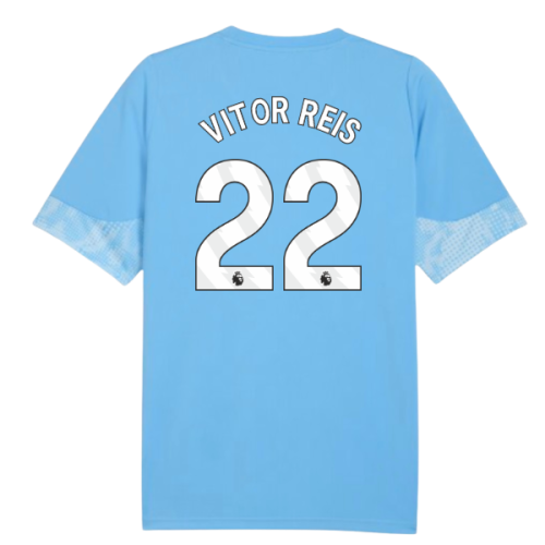 2025-2026 Man City Training Jersey (Light Blue) (Vitor Reis 22)