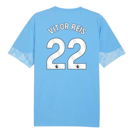 2025-2026 Man City Training Jersey (Light Blue) (Vitor Reis 22)