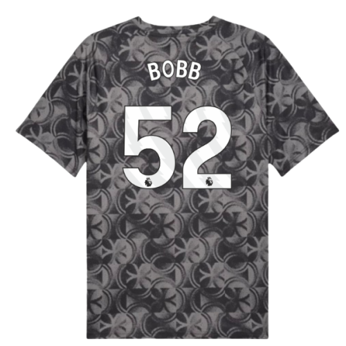 2025-2026 Man City Warm Up Jersey (Black) (Bobb 52)