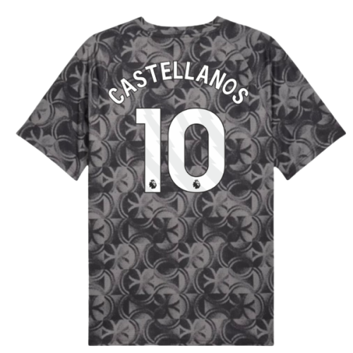 2025-2026 Man City Warm Up Jersey (Black) (Castellanos 10)