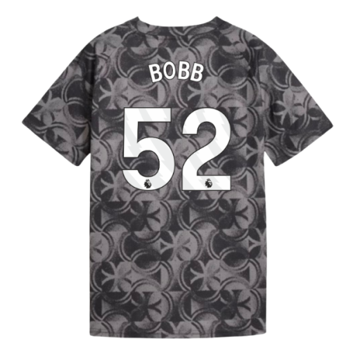 2025-2026 Man City Warm Up Jersey (Black) - Kids (Bobb 52)