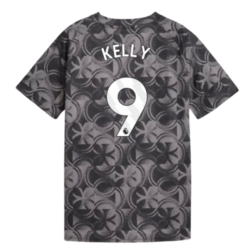 2025-2026 Man City Warm Up Jersey (Black) - Kids (Kelly 9)