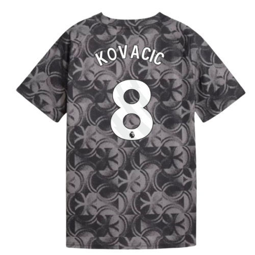 2025-2026 Man City Warm Up Jersey (Black) - Kids (Kovacic 8)