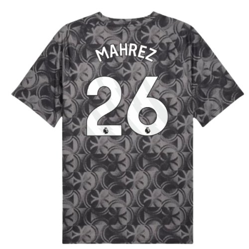 2025-2026 Man City Warm Up Jersey (Black) (Mahrez 26)