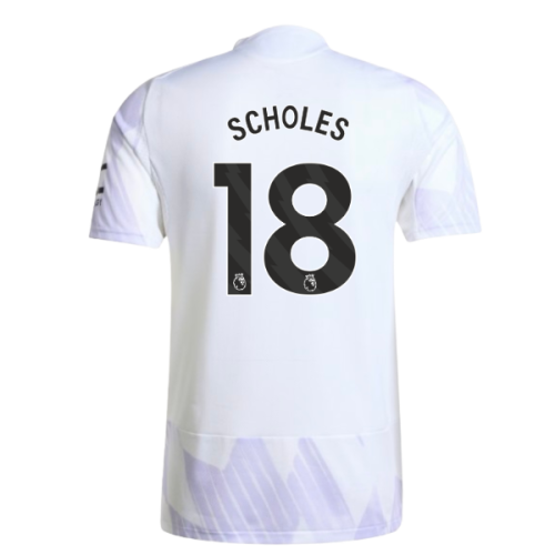 2025-2026 Man Utd Authentic Away Shirt (Scholes 18)