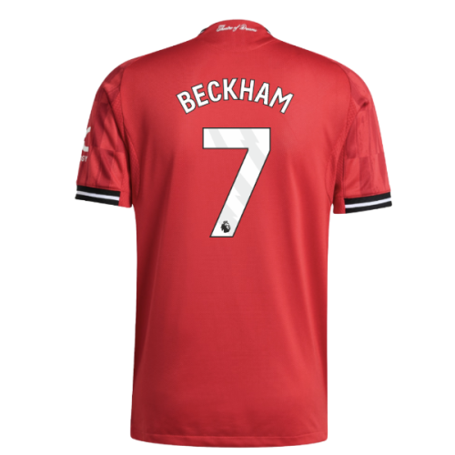 2025-2026 Man Utd Authentic Home Shirt (Beckham 7)