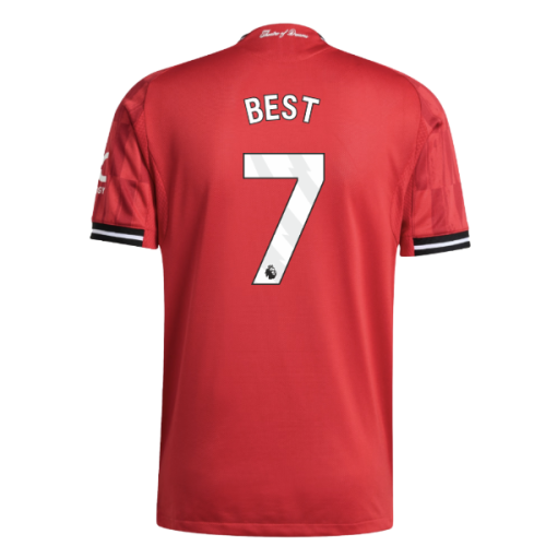2025-2026 Man Utd Authentic Home Shirt (Best 7)