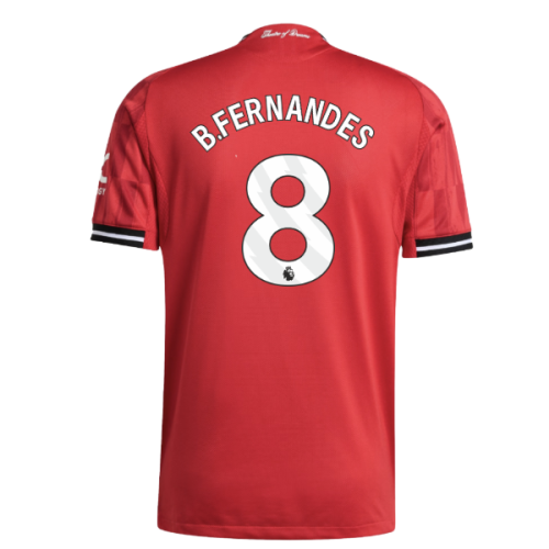 2025-2026 Man Utd Authentic Home Shirt (B.Fernandes 8)