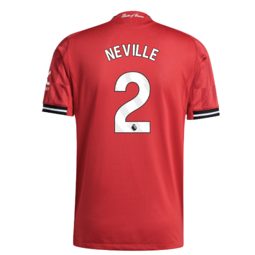 2025-2026 Man Utd Authentic Home Shirt (Neville 2)