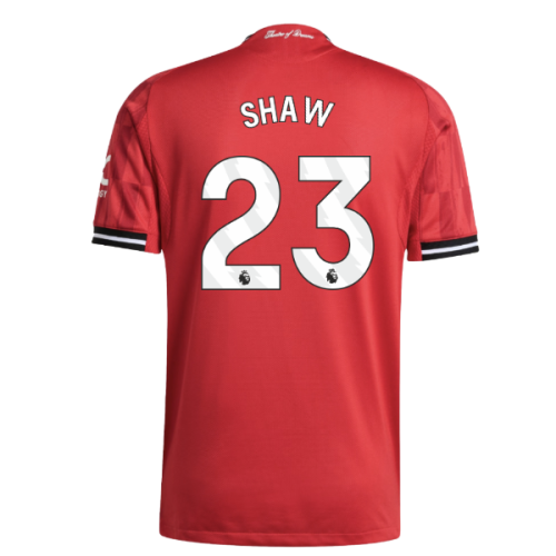 2025-2026 Man Utd Authentic Home Shirt (Shaw 23)