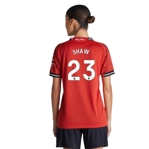 2025-2026 Man Utd Authentic Home Shirt (Womens) (Shaw 23)