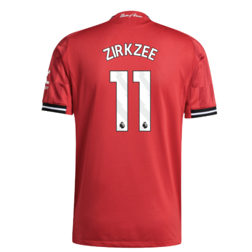 2025-2026 Man Utd Authentic Home Shirt (Zirkzee 11)