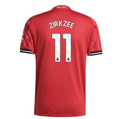 2025-2026 Man Utd Authentic Home Shirt (Zirkzee 11)