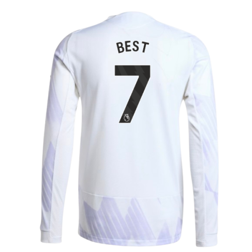 2025-2026 Man Utd Authentic Long Sleeve Away Shirt (Best 7)