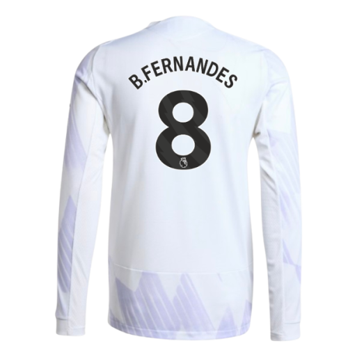 2025-2026 Man Utd Authentic Long Sleeve Away Shirt (B.Fernandes 8)