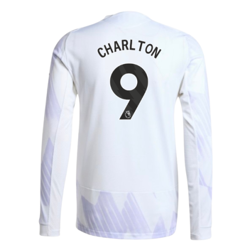 2025-2026 Man Utd Authentic Long Sleeve Away Shirt (Charlton 9)