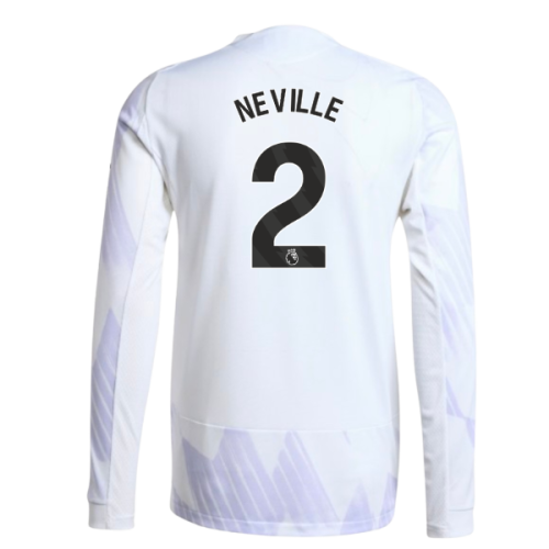 2025-2026 Man Utd Authentic Long Sleeve Away Shirt (Neville 2)