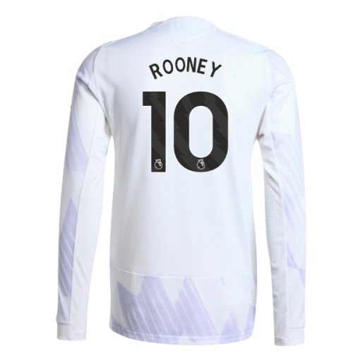 2025-2026 Man Utd Authentic Long Sleeve Away Shirt (Rooney 10)
