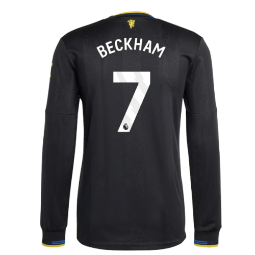 2025-2026 Man Utd Authentic Long Sleeve Third Shirt (Beckham 7)