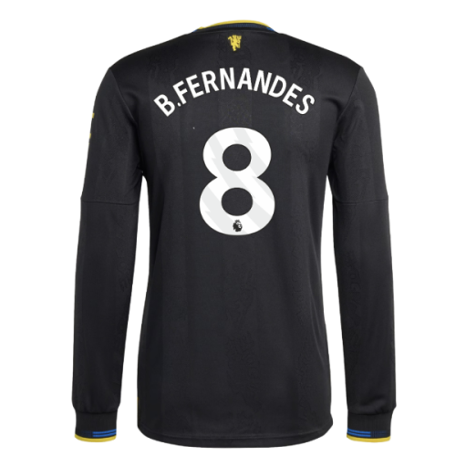 2025-2026 Man Utd Authentic Long Sleeve Third Shirt (B.Fernandes 8)