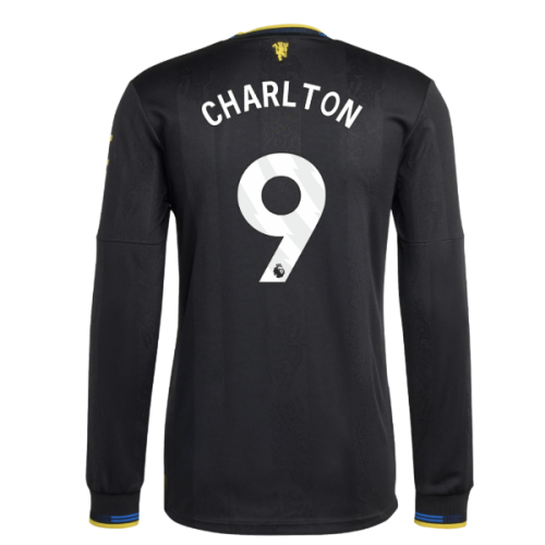 2025-2026 Man Utd Authentic Long Sleeve Third Shirt (Charlton 9)
