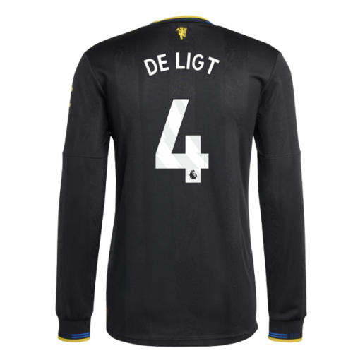 2025-2026 Man Utd Authentic Long Sleeve Third Shirt (De Ligt 4)