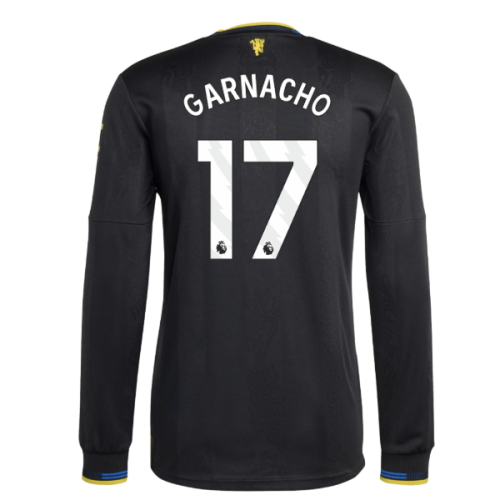 2025-2026 Man Utd Authentic Long Sleeve Third Shirt (Garnacho 17)