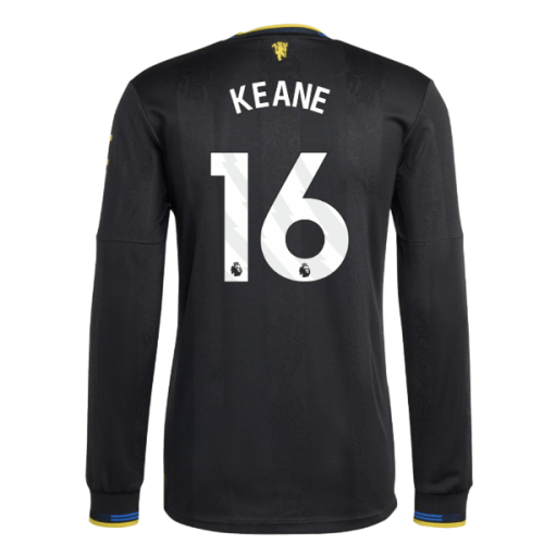 2025-2026 Man Utd Authentic Long Sleeve Third Shirt (Keane 16)