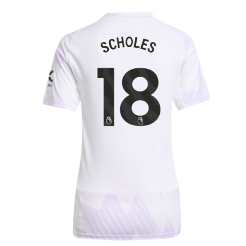 2025-2026 Man Utd Away Shirt (Womens) (Scholes 18)