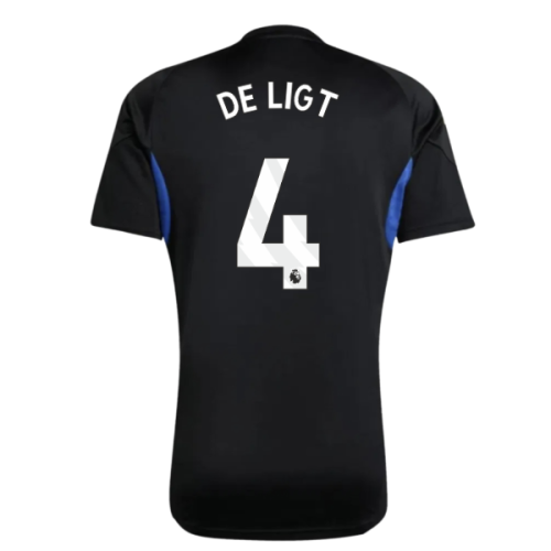 2025-2026 Man Utd EU Training Jersey (Black) - Kids (De Ligt 4)