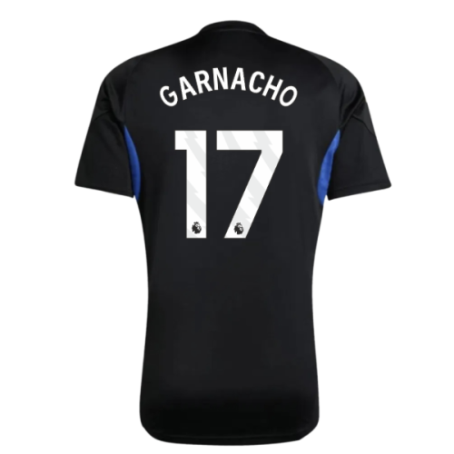 2025-2026 Man Utd EU Training Jersey (Black) - Kids (Garnacho 17)