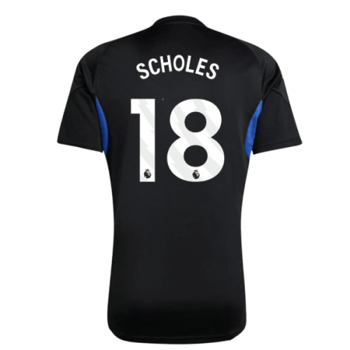 2025-2026 Man Utd EU Training Jersey (Black) (Scholes 18)