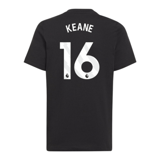 2025-2026 Man Utd EU Training Tee (Black) (Keane 16)