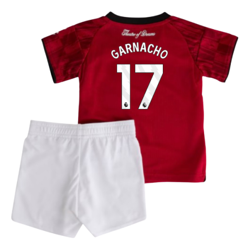 2025-2026 Man Utd Home Baby Kit (Garnacho 17)