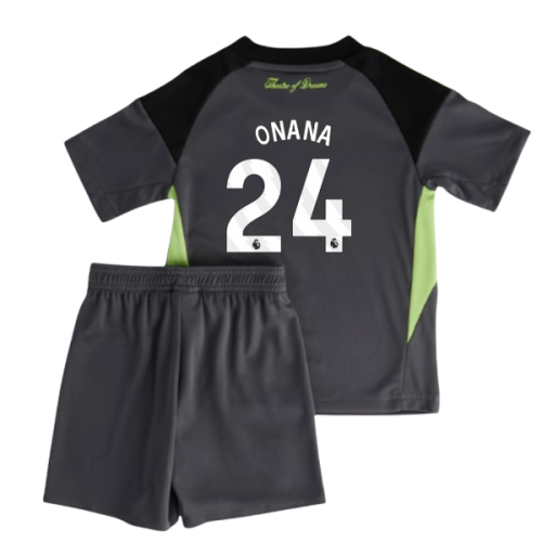 2025-2026 Man Utd Home Goalkeeper Mini Kit (Onana 24)