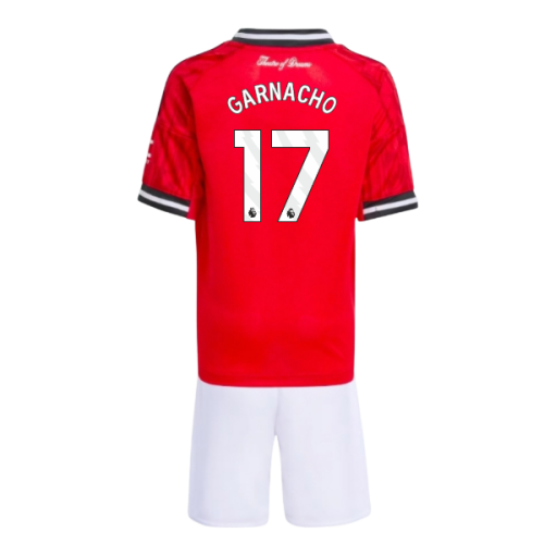 2025-2026 Man Utd Home Mini Kit (Garnacho 17)