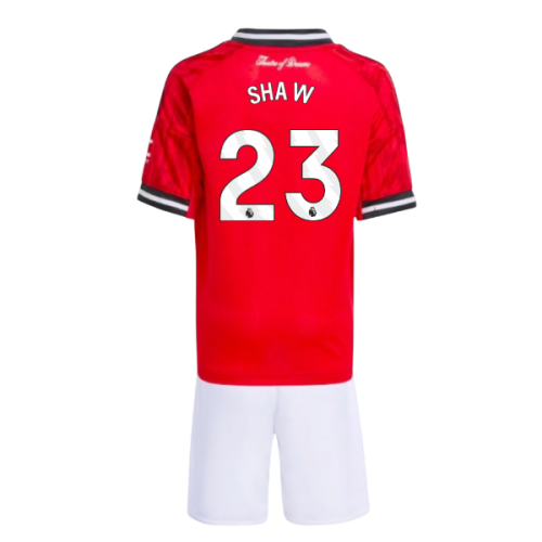 2025-2026 Man Utd Home Mini Kit (Shaw 23)
