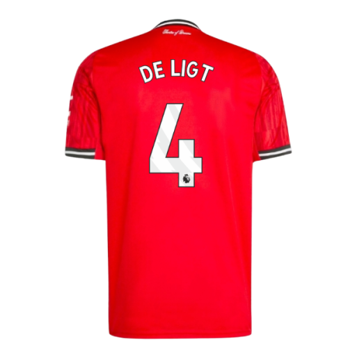 2025-2026 Man Utd Home Shirt (De Ligt 4)