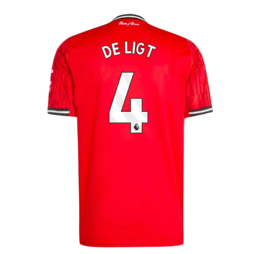 2025-2026 Man Utd Home Shirt (De Ligt 4)
