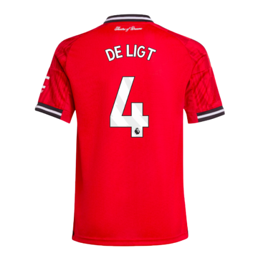 2025-2026 Man Utd Home Shirt (Kids) (De Ligt 4)