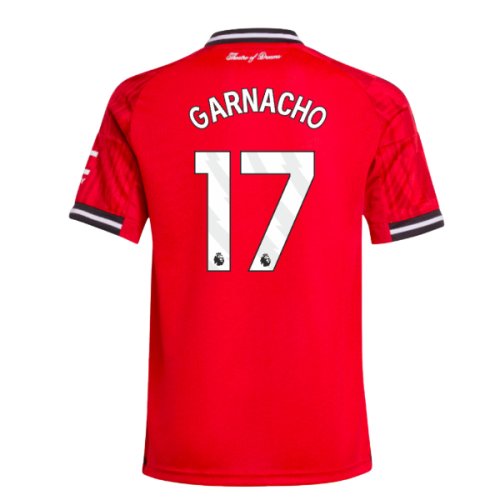 2025-2026 Man Utd Home Shirt (Kids) (Garnacho 17)