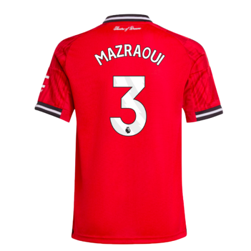 2025-2026 Man Utd Home Shirt (Kids) (Mazraoui 3)