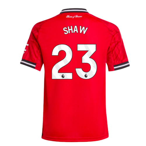 2025-2026 Man Utd Home Shirt (Kids) (Shaw 23)