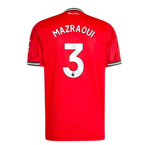 2025-2026 Man Utd Home Shirt (Mazraoui 3)